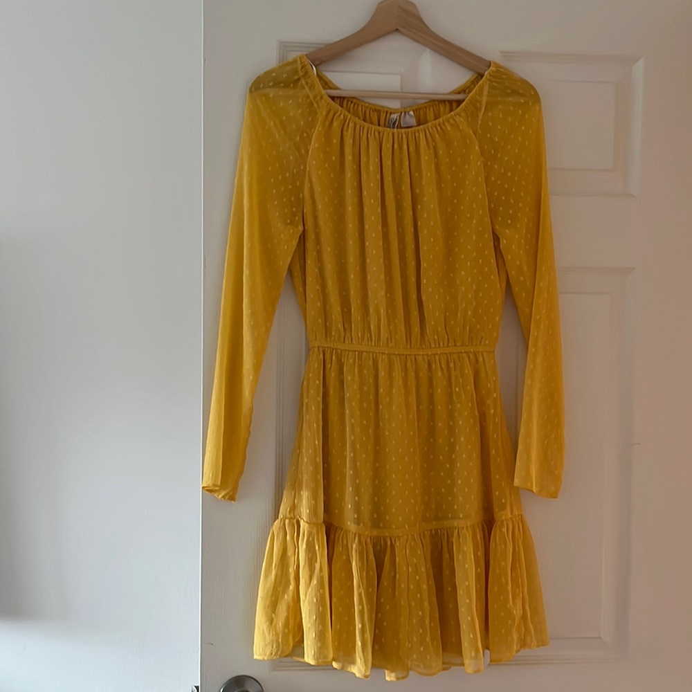Yellow H&M dress